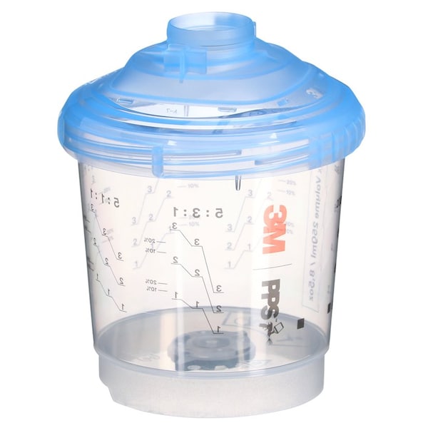 3M Spray Cups Kit 26161, Mini 8.5 fl oz, 250 ml, 125 Micron Filter 7100291871 - main